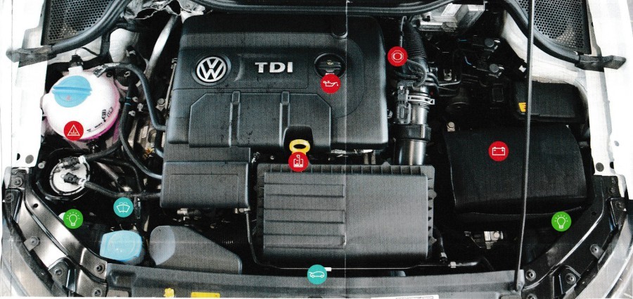 Compartiment moteur à vérifier en cas d'odeur de brûlé au démarrage